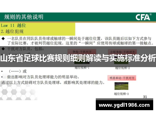 山东省足球比赛规则细则解读与实施标准分析